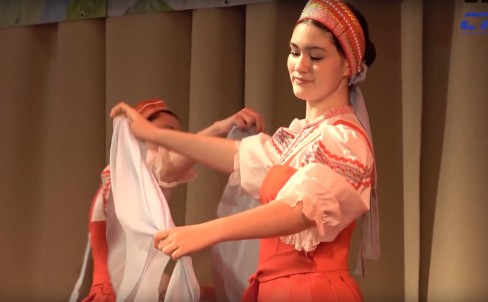 Праздник в честь международного женского дня. Поселок Воротынск