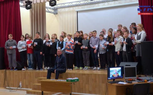 Вручение знаков ВФСК ГТО обучающимся в Бабынино